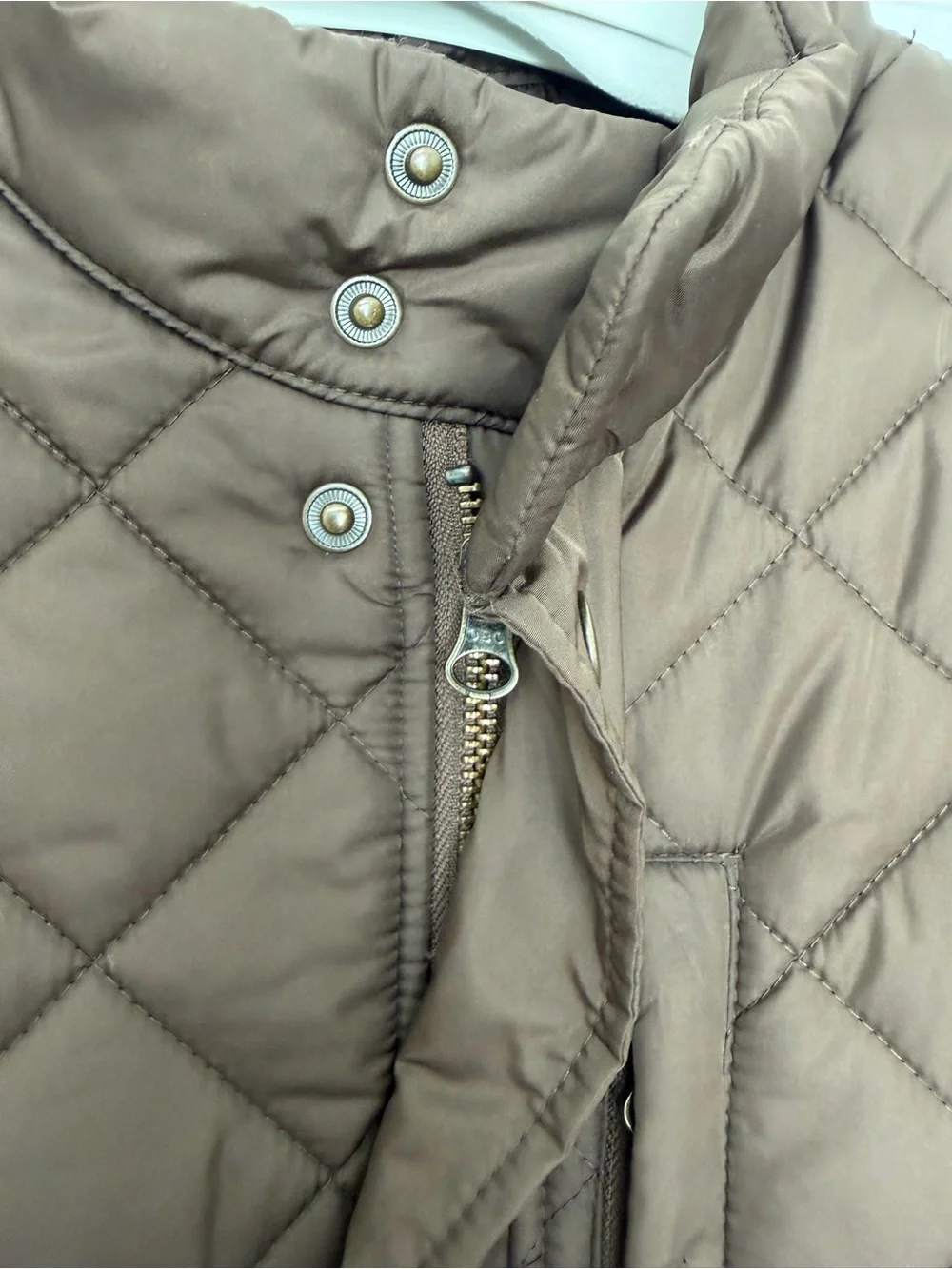 Banana Republic Diamond Quilted Puffer Jacket Earth Brown Men’s L